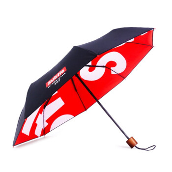 Subtle parasol女性の紫外線対策は非常に強いです。日伞は超軽いです。晴雨兼用傘を三つ折りにします。屋外の濡れた傘TURE RETNDレット。