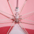 hugmii子供傘少年少女創意立体造形ストレート傘透明窓ピンキノコ48 cm*8 k