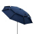 美度(2.4 m)魚釣り傘の日焼け止め紫外線を防ぐ厚い黒ゴムの屋外日傘を補強して二重防風をすると折りたたみ畳となります。晴雨兼用傘D 305は青を隠すところです。
