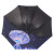 天堂伞が黒いゴムのアイデアの半层の三つ折りの日伞に当るのは晴雨兼用伞の31814 E紫です。