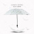 日傘の黒いゴムの日よけの晴雨兼用の傘の両用の屋外の日よけの傘の女性の三つ折りのカプセの傘は紫外線を防止してポケトの傘の羽が白いです。
