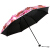 パソルフル遮光(UPF 50+)黒ゴムプリ三折日傘晴雨兼用傘