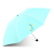 パソル公式旗艦店晴雨兼用傘3つ折りの軽いプレンの日傘黒いゴムの日よけ傘の色が青々としています。