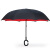 清洁な伞の逆伞の二重の超强防雨、日烧け止めフレイプの柄ペア晴雨兼用伞Y-9339赤