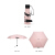 女性の5つの折り畳式の小さい日伞の黒いゴムの日よけの伞はポケトの伞の5つの折ります-金のピンクの伞の下で直径の90 cmを持ちます。