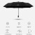 折り畳み伞の男の简単な3つの折り畳式の黒いゴムの日伞の日よけ伞の女性の軽い便な両用の晴雨兼用伞の经典の暗いゴムのコーチングティグ