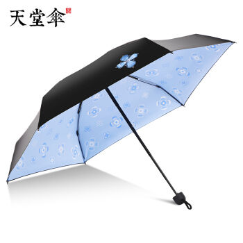 パソル公式旗艦店あじさーシリズの日傘用黒いゴムの日よけ傘が小さいです。携帯用パソルが五つ折りの晴雨兼用傘の花影がひららと浮いています。