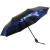 パラソルは自开自収(UPS 50+)黒胶三折小黑伞日伞晴雨兼用傘です。