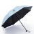 もじの傘の黒いゴムの日よけの傘の漫画日韓の晴雨兼用傘の青い色JD 9905