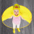 子供向レセンコート可爱い小黄鸭のUFO伞帽子子供レンコーテ幼稚园児の男の子と女の子の萌ええレレレインレインレインレイン傘梅雨时黄色1つセットM【身长120 cm-150 cmに相当します】