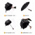 傘は男女全自動的に開いています。大きなサズの二人が三つ折りにして、晴雨両用の傘を固めます。日伞は10骨の黒を强めます。