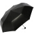 天堂の伞の黒いゴムのデビルは55 cm*8骨の三つ折の晴雨を転书して伞の银の服を兼用しています。