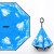 ドラえもんの长柄男女晴雨両用の车载折りたたたたたた傘、カスタムロゴ入り広告伞青空云