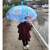 子供の傘大子供可愛い子供小学生半自動雨傘男の女の子晴雨兼用傘中号白雪姫城