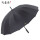 黒いゴムの長い柄の傘は黒いです。